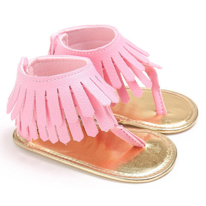 Baby Girl Multicolor Tassel Soft Sole Flip-flop - J&E Discount Store