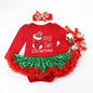 Newborn Baby Christmas Long Sleeve Romper Dress Newborn Baby Christmas Long Sleeve Romper Dress J&E Discount Store 