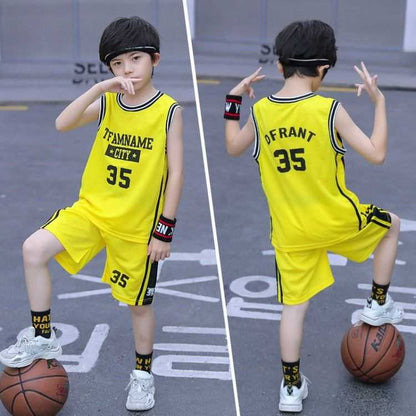 Sleeveless Two-piece Suit Quick-drying  Boy Polo Shirt Suit