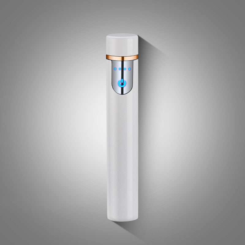 Mini Round LCD Induction Charging Windproof Cigarette Lighter Mini Round LCD Induction Charging Windproof Cigarette Lighter J&E Discount Store 