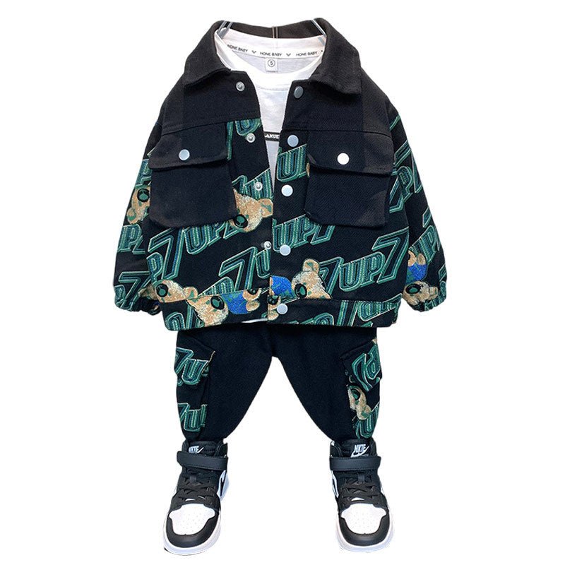 Boy Denim Suit Spring Two-piece Suit - J&E Discount Store