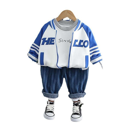 Boys' Letter Baseball Uniform Sports Suit Boys' Letter Baseball Uniform Sports Suit J&E Discount Store 