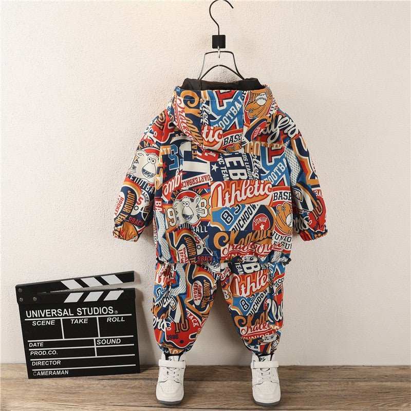 Stylish Suit Spring Boys' s Stylish Suit Spring And Autumn Two-piece Suit J&E Discount Store 