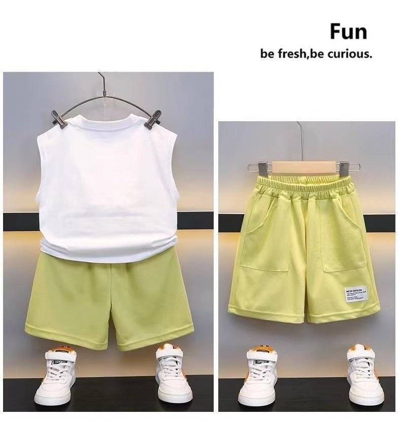 Boys Summer Vest Shorts Set - J&E Discount Store