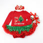 Newborn Baby Christmas Long Sleeve Romper Dress Newborn Baby Christmas Long Sleeve Romper Dress J&E Discount Store 