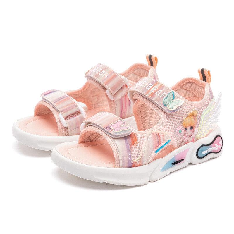 Harpy Bear Kids'' Shoes  Sunshine Princess Shoes Girls'' Sandals Cute Cartoon Breathable Slippers