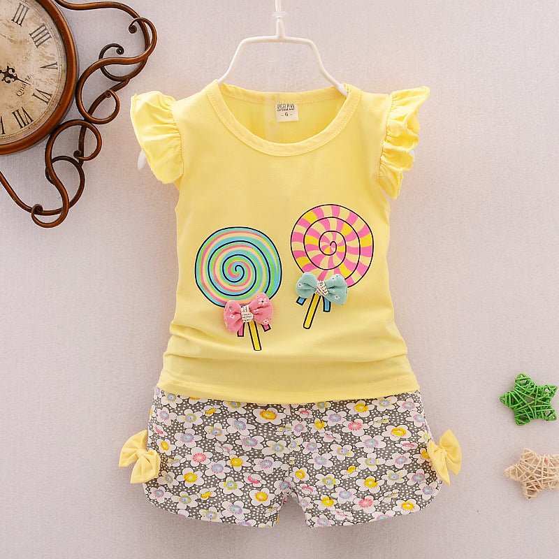 Cartoon Children Short Sets for Toddlers and Baby- J&E Discount Store