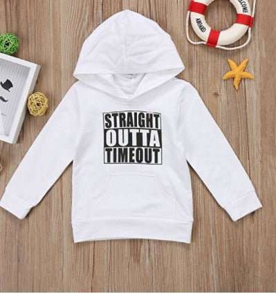 hooded sweater letter top Children's hooded sweater letter top J&E Discount Store 