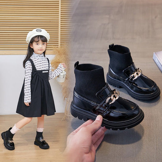 Knitted Breathable Elastic Short Boots Sneakers Children's Knitted Breathable Elastic Short Boots Sneakers J&E Discount Store 