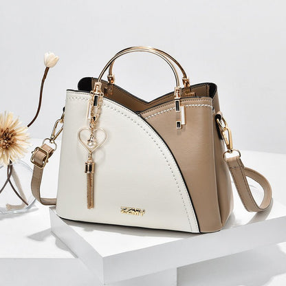 Color Block Handbag Love Tassel Crossbody Bags For Women - J&E Discount Store