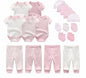 Cotton XINGX 19-piece Set Baby Rompers Pants Hat Gloves Combination Set - J&E Discount Store