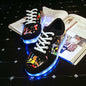 Couple Graffiti Low-cut Light Shoes USB Charging LED Lights Colorful Luminous Shoes - J&E Discount Store