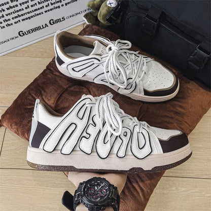 Men Men And Women Low-top Letter Niche Board Shoes J&E Discount Store 