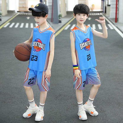 Sleeveless Two-piece Suit Quick-drying  Boy Polo Shirt Suit