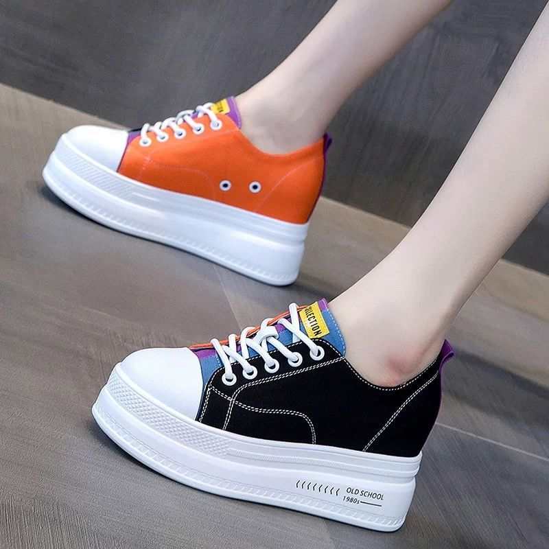 Height Increase Height Increase All-match White Shoes Autumn Thick-soled Inner Height  J&E Discount Store 