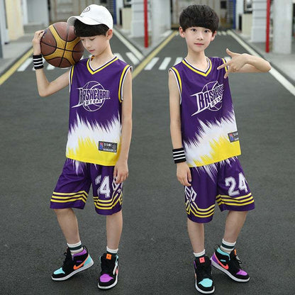 Sleeveless Two-piece Suit Quick-drying  Boy Polo Shirt Suit